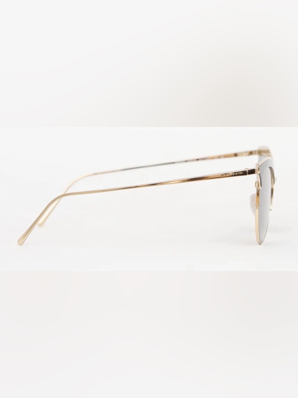 Prada Gold Frame Black Lens Women's Sunglasses - Picture 2 of 7